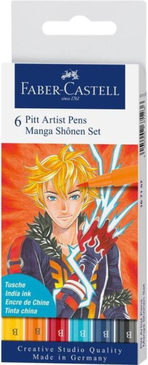 Pisaki Artist Pen Manga Shonen FABER CASTELL