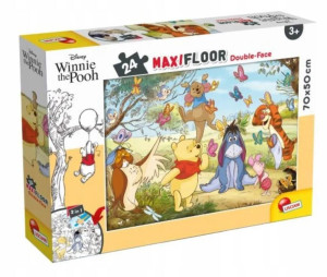 Puzzle podłogowe dwustronne Maxi 24 Kubuś Puchatek
