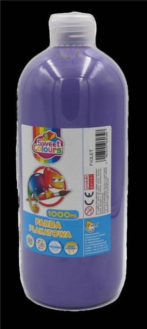 Farba plakatowa 1000ml. Fioletowa