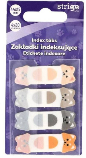 Zakładki indeksujące Pieski 44x15mm 80 kartek
