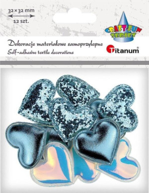 Dekoracje samoprzylepne serca 32x29mm