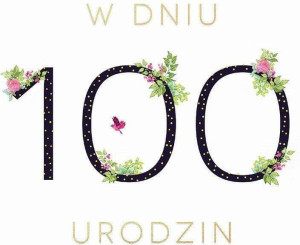 Karnet Swarovski kwadrat: Urodziny 100