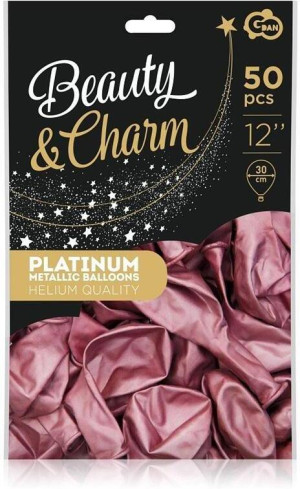 Balony Beauty&Charm platynowe 30cm 50szt