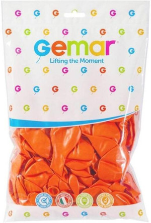 Balony Gemar pastel pomarańczowe 100szt