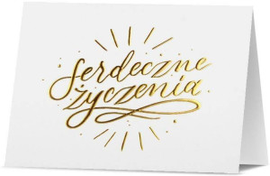 Karnet B6 Życzenia