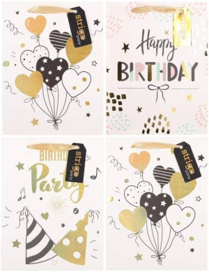 Torba prezentowa Party 18x23x10cm mix STRIGO