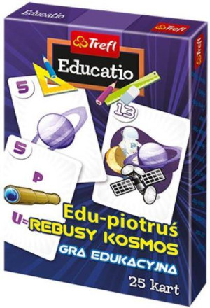 Trefl. Karty Edu Piotruś. Rebusy kosmos