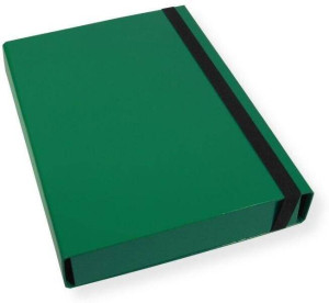 Teczka A4 skrzydłowa 5cm zielona