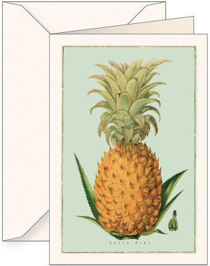Karnet B6 + koperta. Ananas