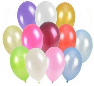 Balony metalizowane 25cm, 100 sztuk
