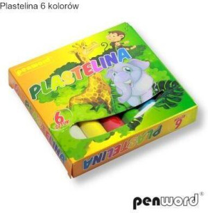 Plastelina, 6 kolorów