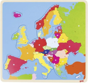 Układanka. Mapa Europy