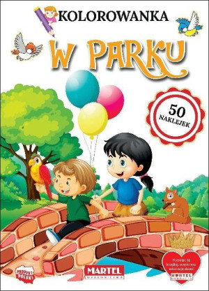 W parku. Kolorowanka