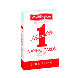 Waddingtons No. 1. Linen finish. Karty do gry. Wersja angielska