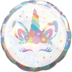 Balon foliowy Jednorożec opalizujący 46cm