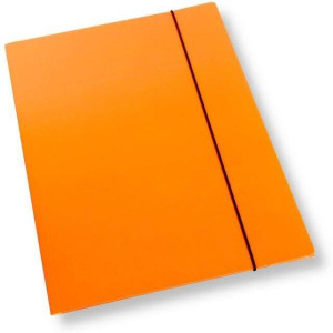 Teczka A4 z gumką lakier pomarańcz. 350gsm (10szt)