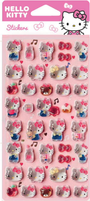 Naklejki Pop Up Hello Kitty Pink wzór 2