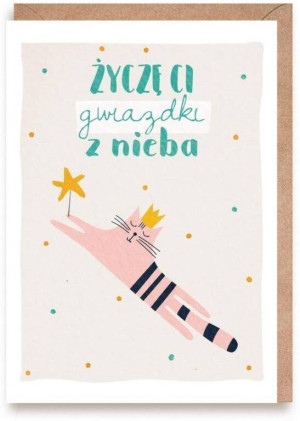 Kartka urodzinowa Gwiazdka z Nieba, eko koperta