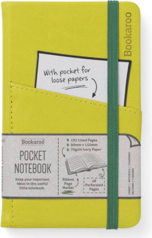 Bookaroo. Notatnik Journal Pocket A6, oliwkowy