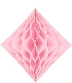 Diament bibułowy jasny różowy 30cm