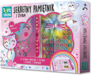 Sekretny pamiętnik z szyfrem. Kotek. ToysInn