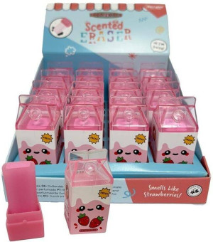 Gumka do ścierania Strawberry Milk Carton