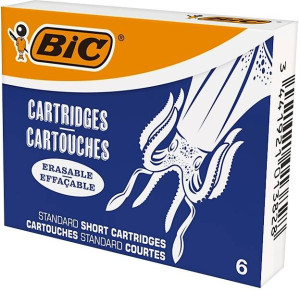 Wkłady BIC do pióra wiecznego krótkie niebieskie 6 szt.
