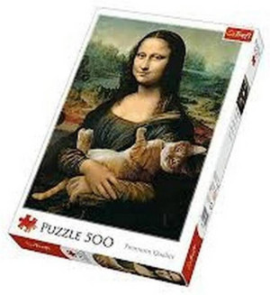 Puzzle 500. Mona Lisa i kot Mruczek. 37294