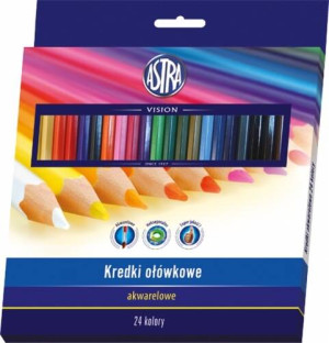 Kredki ołówkowe akwarelowe. 24 kolory