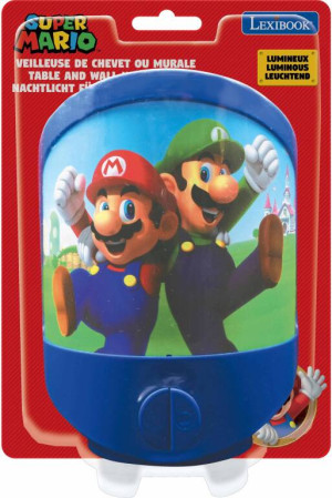 Lexibook. Lampka nocna ścienna/stołowa. Super Mario