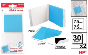 Karteczki samoprzylepne przezrocz 75x75mm