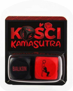 Kości Kamasutra (czerwono-czarne)