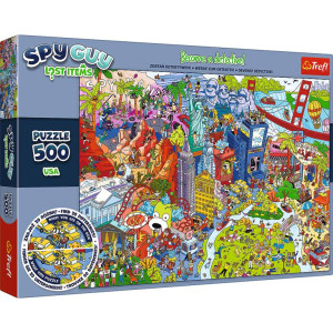 Puzzle 500. Spy Guy USA. Rodzina Treflików. 37480