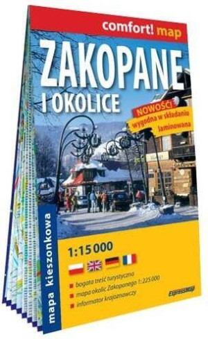 Zakopane i okolice. Comfort! map 1:15 000