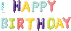 Balony girlanda Happy Birthday 40cm PARTY GO