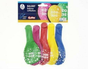 Balony Sto Lat, kolorowe MIX 30cm