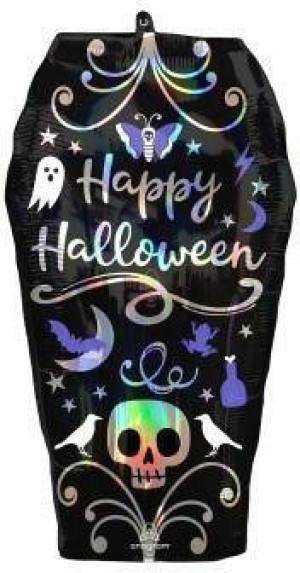 Balon foliowy SuperShape Iridescent Coffin 38x68cm