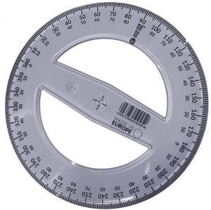 Kątomierz 360 stopni 12cm PRATEL