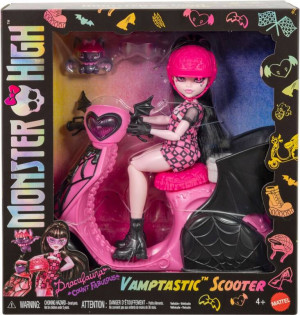 Monster High Wampirystyczny Skuter Lalka Draculaur