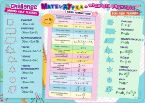 Podkładka na biurko. Matematyka