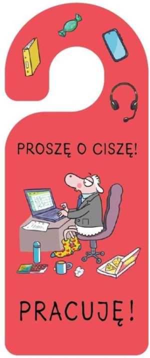 Zawieszka na klamkę. Praca