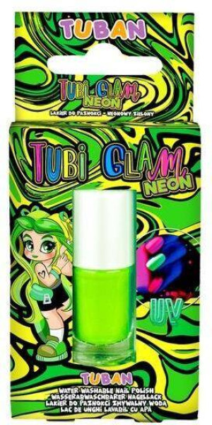 Lakier do paznokci. Tubi Glam. Zielony neon 5ml