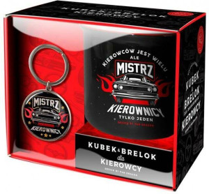 Zestaw kubek + brelok. Hobby - Kierowca