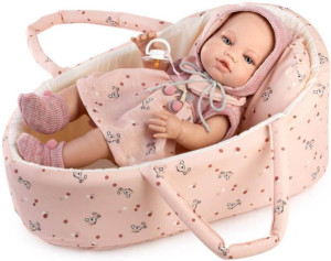 Lalka hiszpańska bobas w nosidełku 38cm