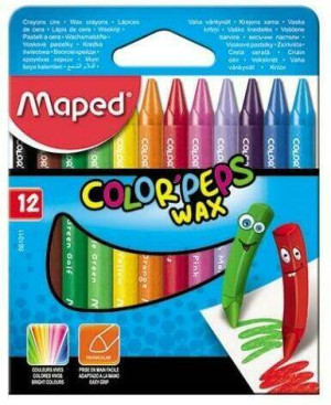 Kredki Colorpeps. Świecowe. 12 kolorów.