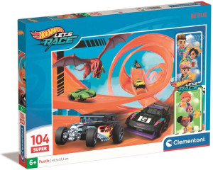 Puzzle 104 Super Kolor Hot Wheels