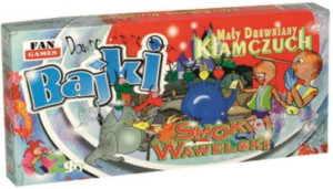 Gra 2w1 smok wawelski mały drewniany kłamczuch