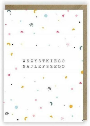 Kartka urodzinowa, eko koperta K018