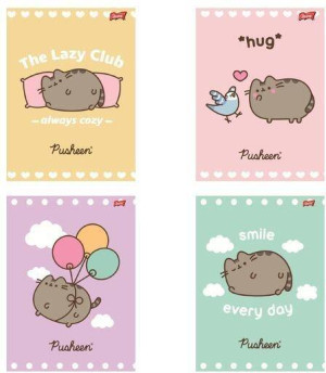 Zeszyt A5/32K kratka laminowany Pusheen (15szt)