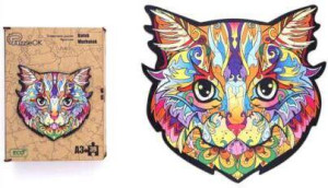 Puzzle drewniane eko 39. Kotek Murkotek
